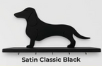 Standing Mini Dachshund Shelf & Leash Holder