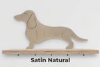 Standing Mini Dachshund Shelf & Leash Holder